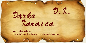 Darko Karaica vizit kartica